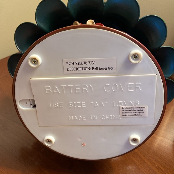 Bell tower tree Christmas decoration vintage bears ringing bells - Picture 7 of 15